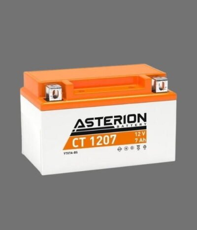 AKÜ: Asterion CT1207 12V 7Ah AGM Kapalı Bakımsız Motosiklet Aküsü