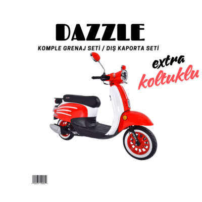 Arora Dazzle Kırmızı Beyaz Grenaj Seti 16 Parça + Koltuklu